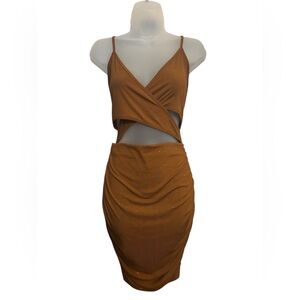 SHEIN brown sexy dress